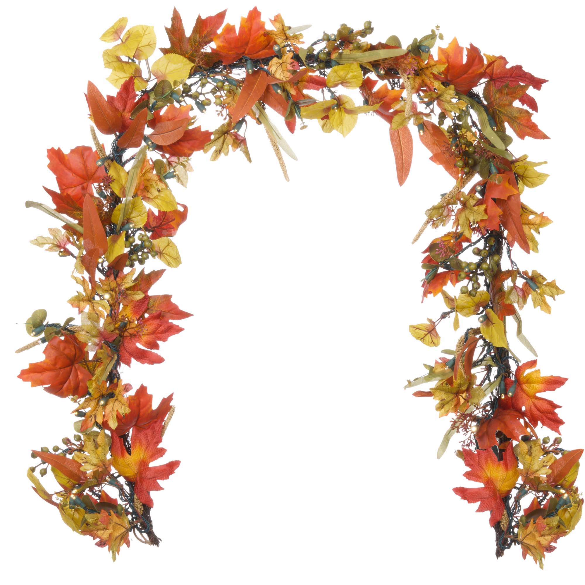 Fall Harvest Leaf Garland - Christmas World