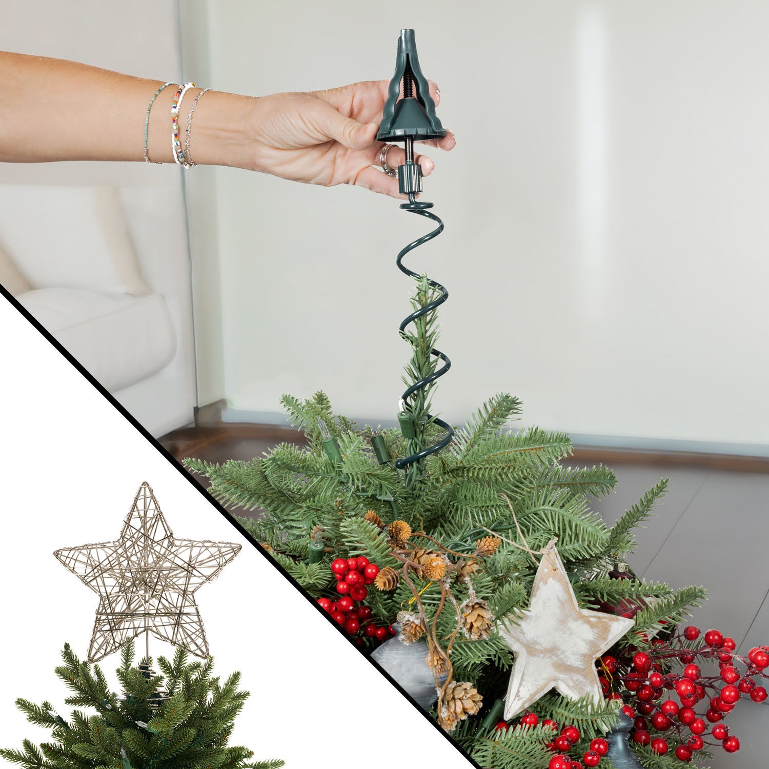 Christmas Tree Topper Holder - Christmas World
