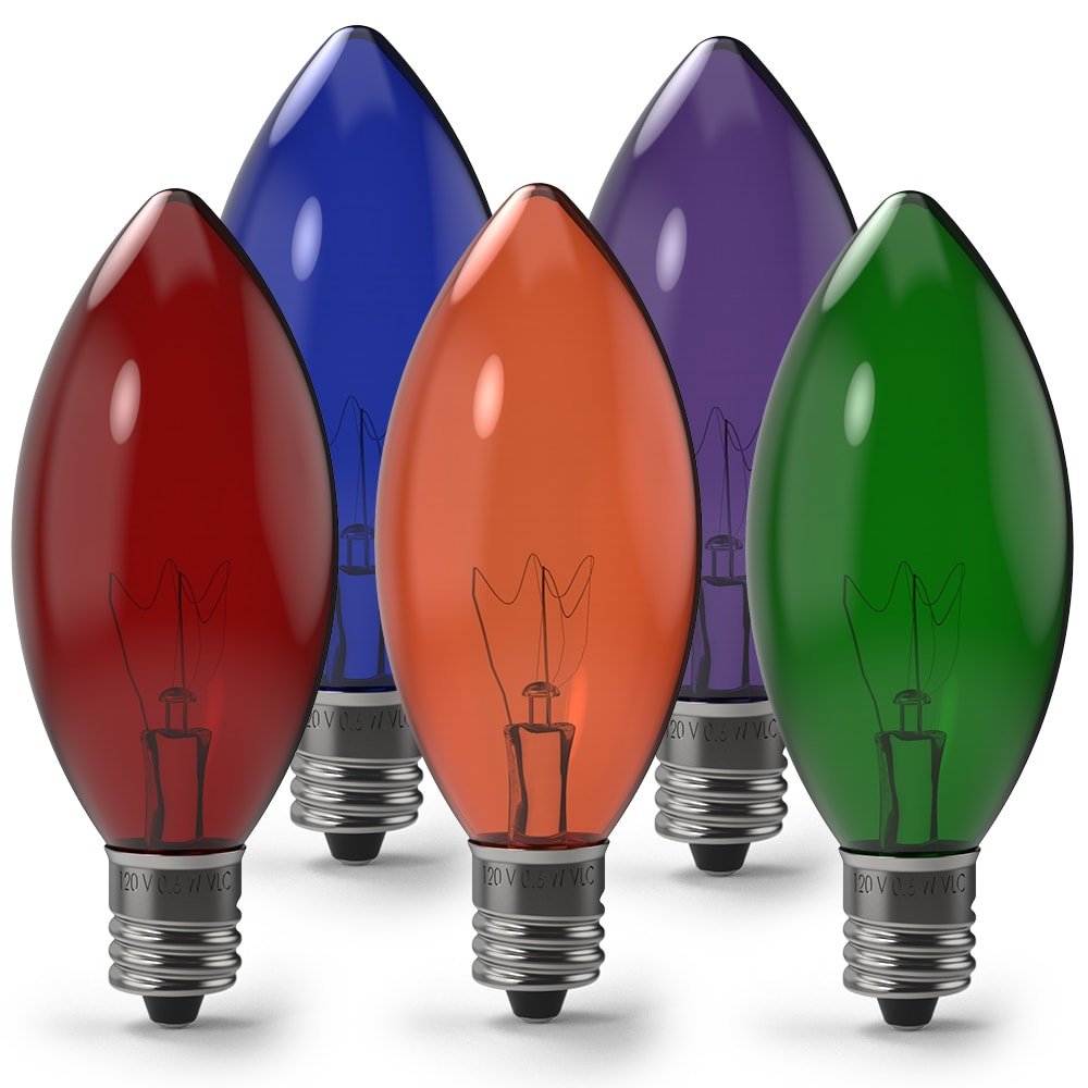 Transparent Incandescent Bulbs - Christmas World