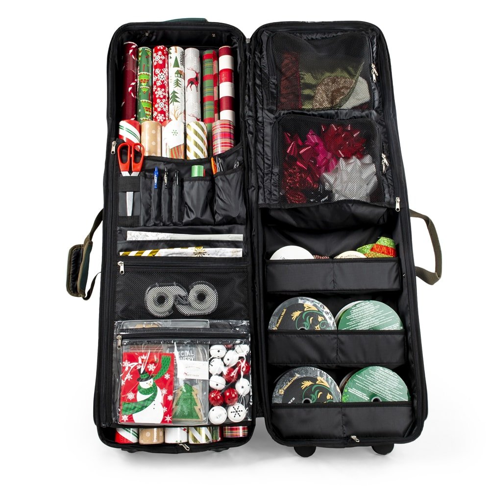 Deluxe Gift Wrapping Station & Storage - Christmas World