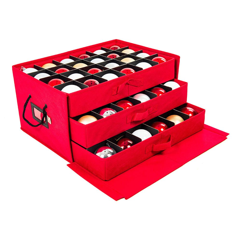 Ornament Storage Box with 3 Trays - Christmas World