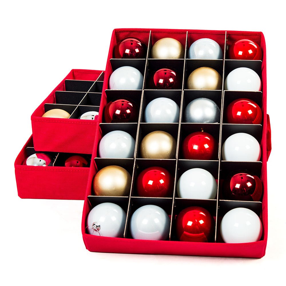 Ornament Storage Box with 3 Trays - Christmas World