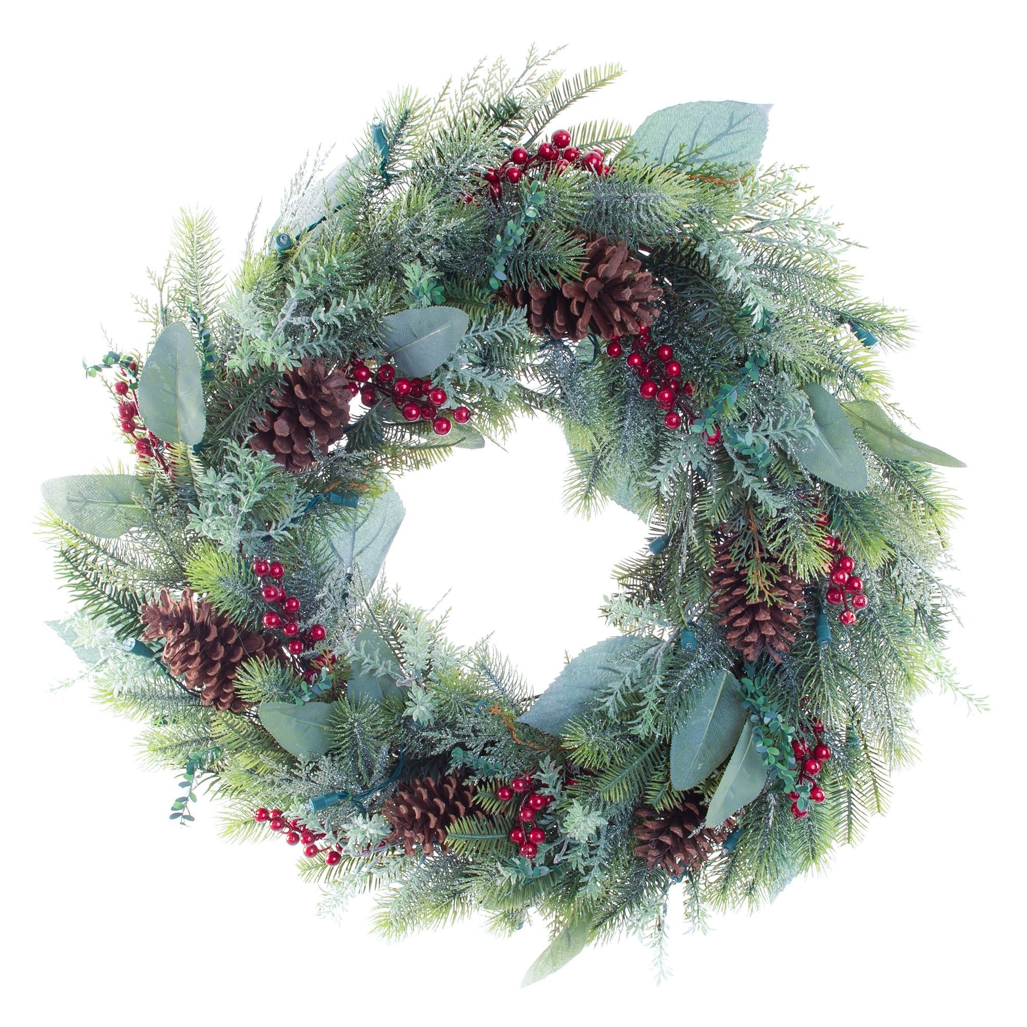Winter Frost LED Wreath - Christmas World
