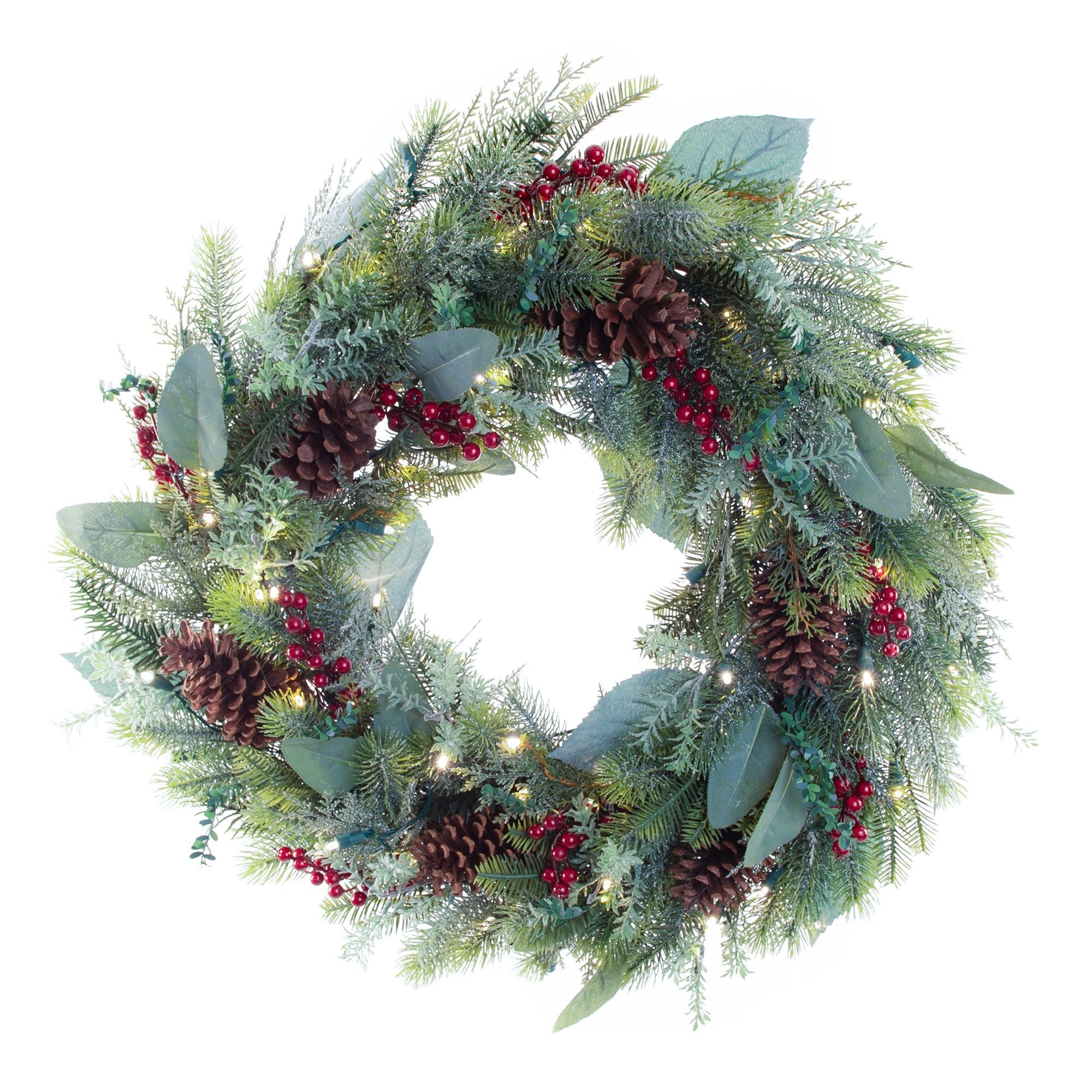 Winter Frost LED Wreath - Christmas World