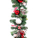 Nordic red and white Christmas Garland Thumbnail | Christmas World