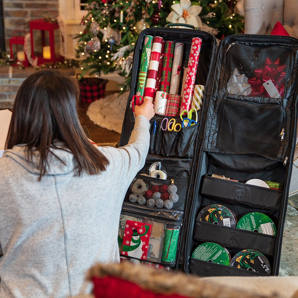 Deluxe Gift Wrapping Station & Storage - Christmas World