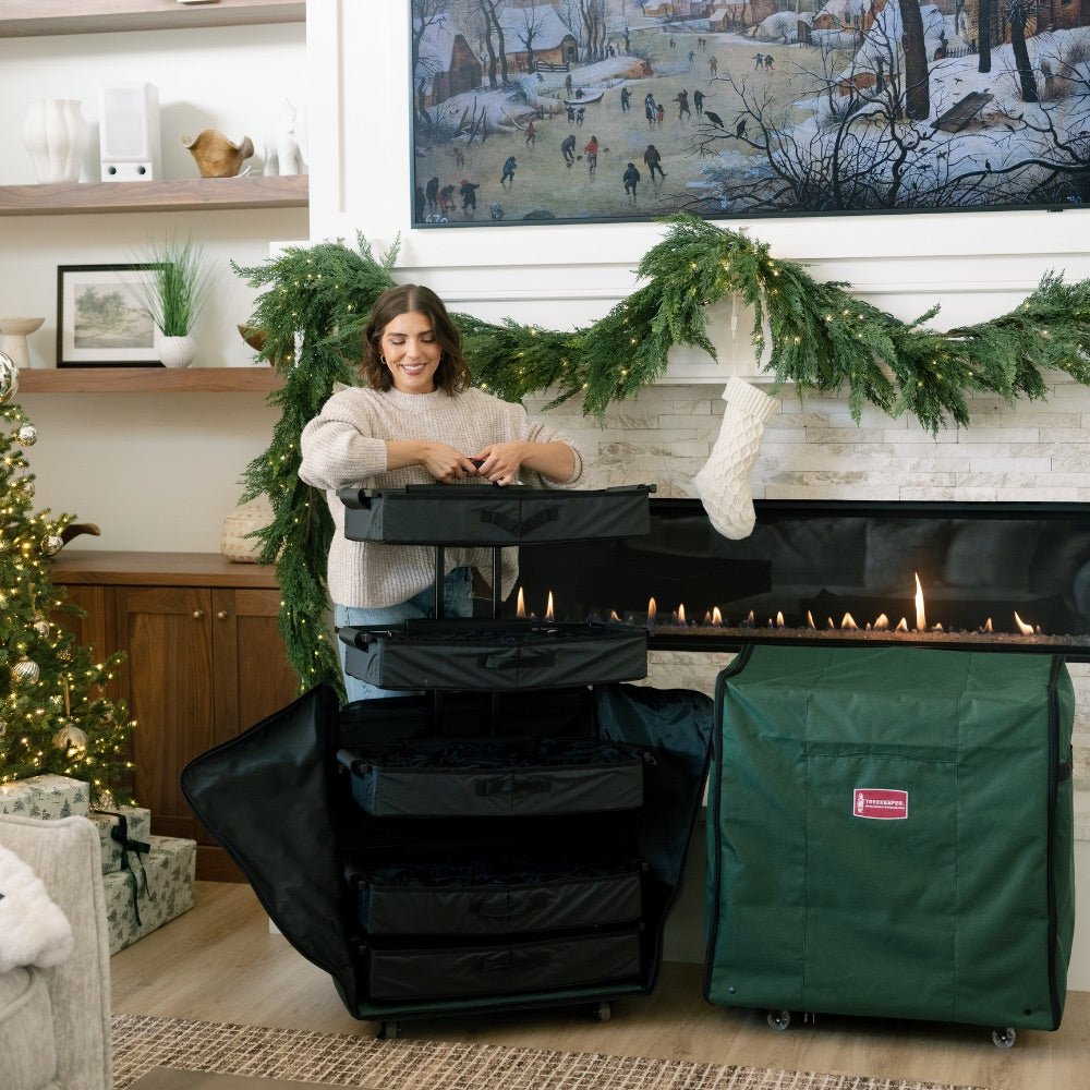 Rolling Ornament Storage (120+ Ornaments) | Christmas World