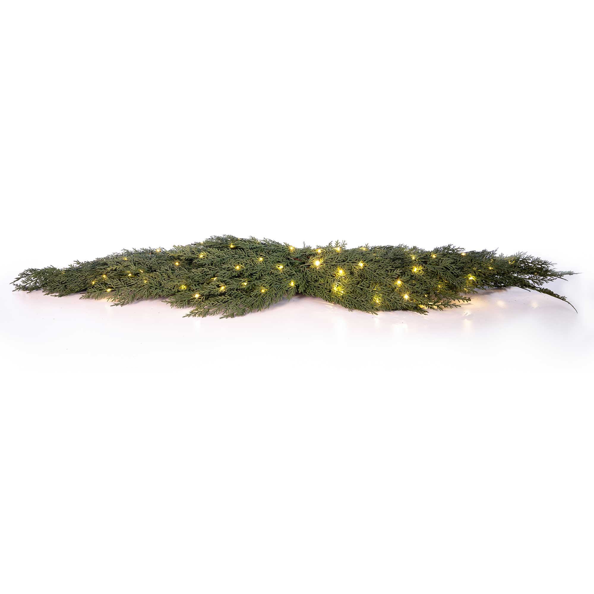 Cedar Pre - Lit Table Top Swag - Christmas World