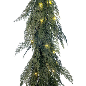 Cypress Pre-Lit LED Garland | Christmas World