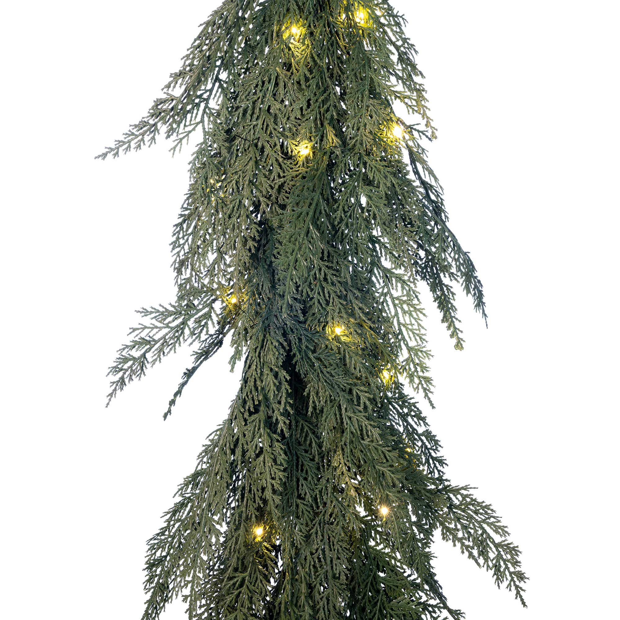 Cypress Pre - Lit LED Garland - Christmas World