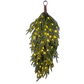 Norfolk Pre-Lit Teardrop Swag | Christmas World