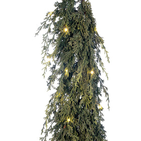 Cedar Pre-Lit LED Garland | Christmas World