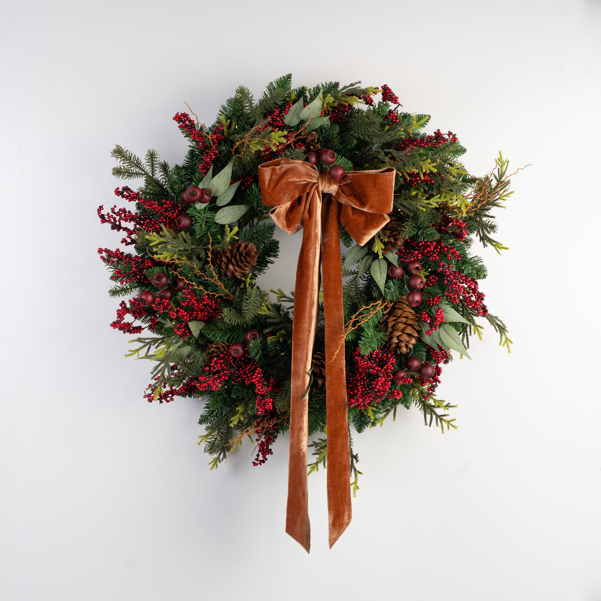 Double-Sided Velvet Clip-On Bow