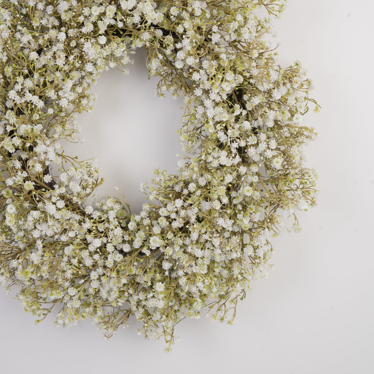 Baby's Breath Wreath - Unlit (30 Inch) - Christmas World