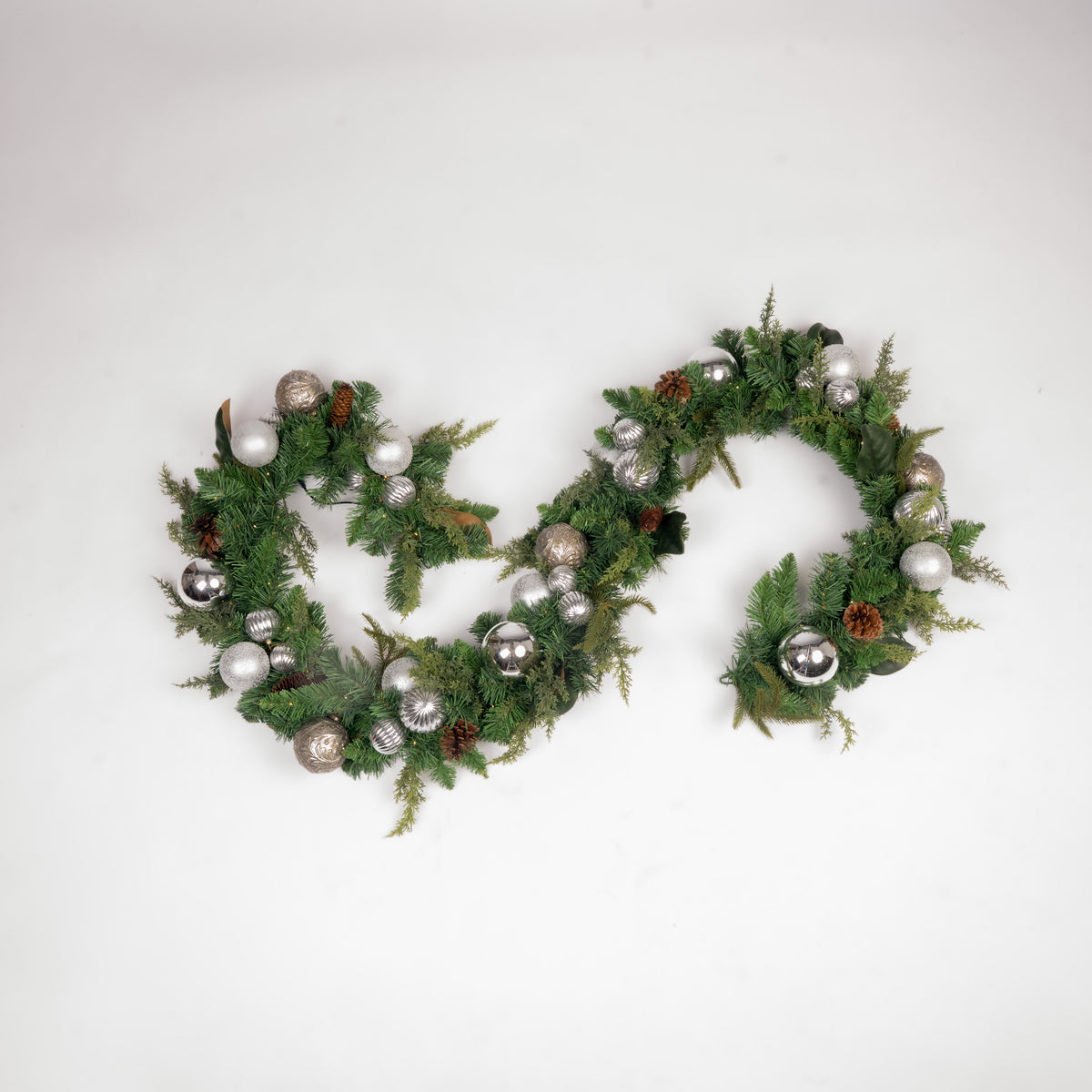 Silver & Pine Signature Garland - Christmas World