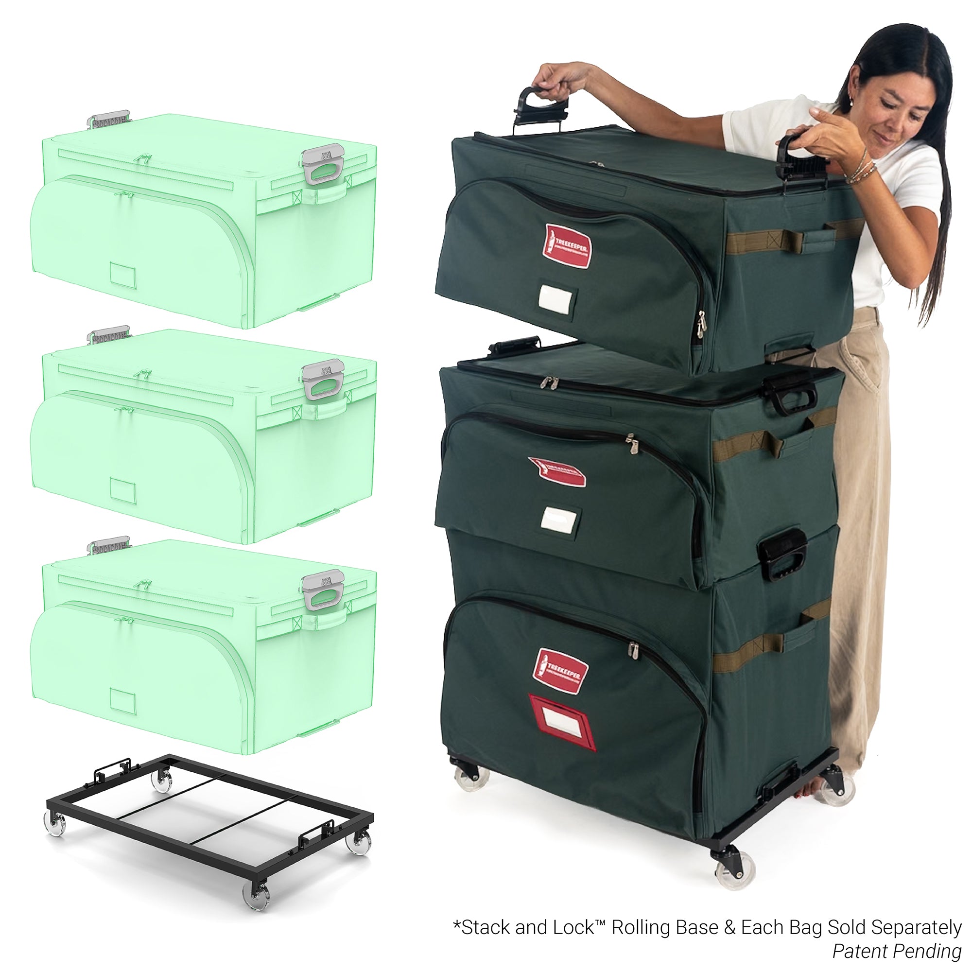Three Tray Christmas Ornament Storage - Christmas World