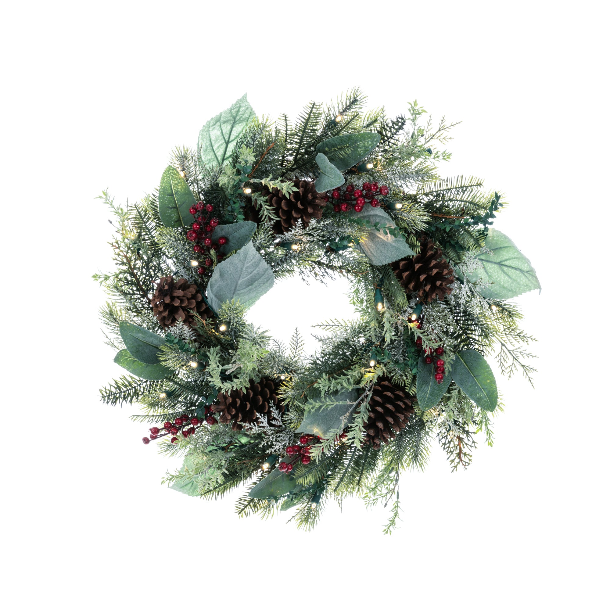 Winter Frost LED Wreath - Christmas World