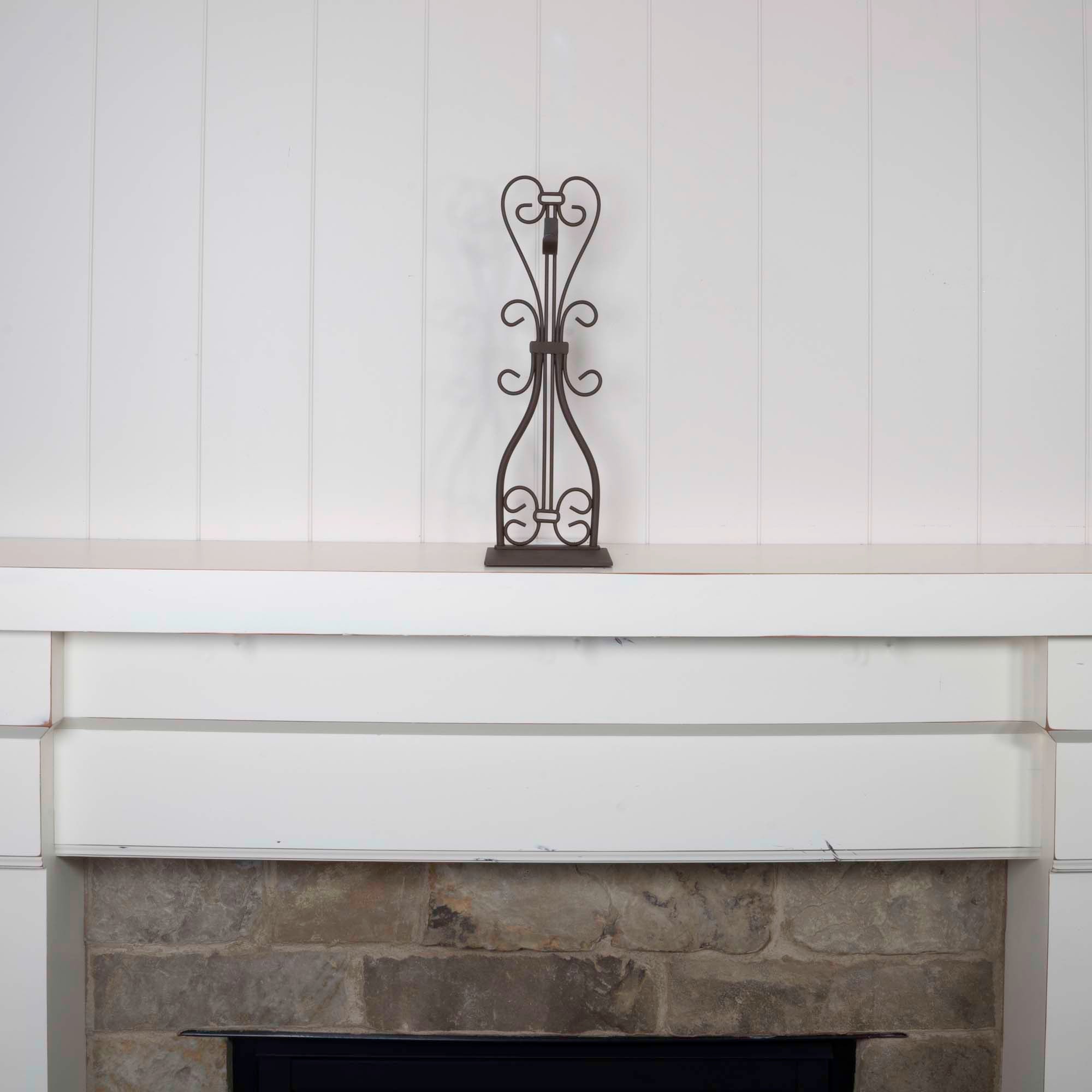 Fireplace Mantle Top Wreath Hanger - Elegant - Christmas World