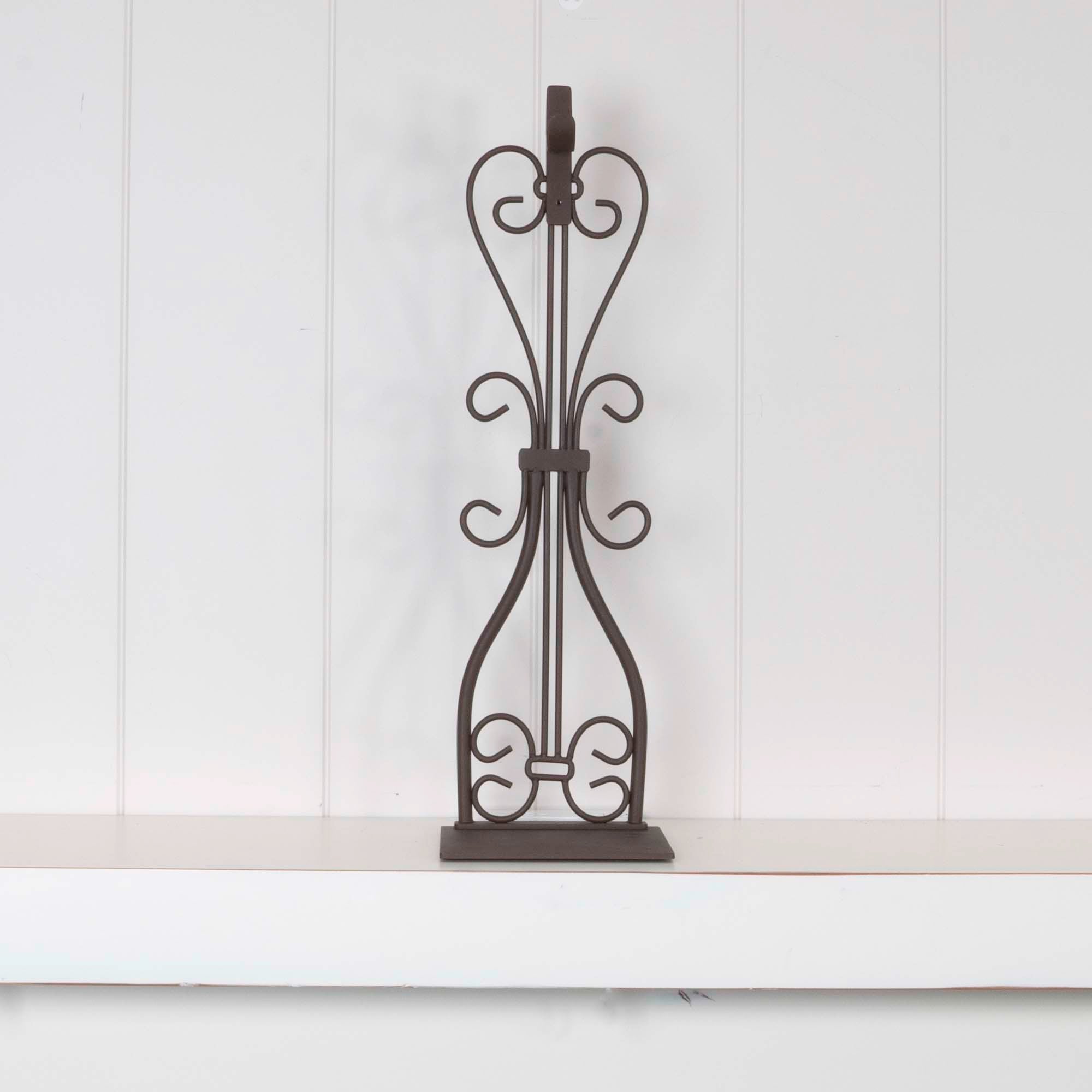 Fireplace Mantle Top Wreath Hanger - Elegant - Christmas World
