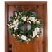 White Gold Magnolia Lighted Christmas Wreath Thumbnail | Christmas World