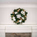 White Gold Magnolia Lighted Christmas Wreath Thumbnail | Christmas World