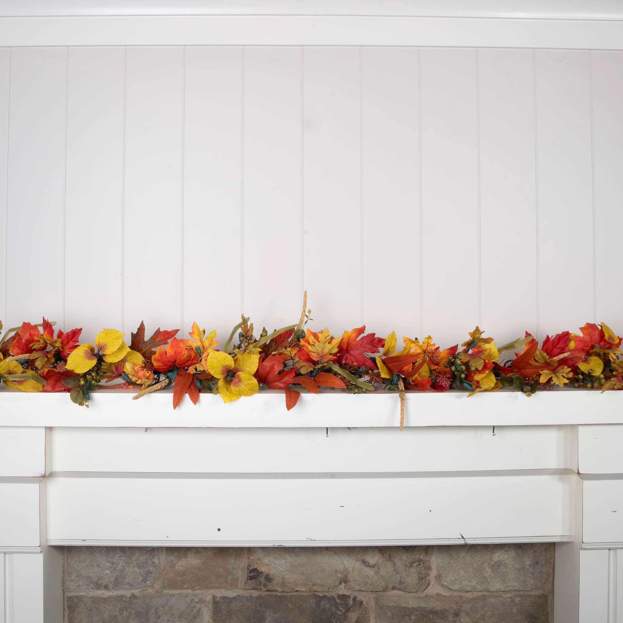 Fall Harvest Leaf Garland - Christmas World
