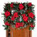 Christmas Poinsettia Lighted Christmas Wreath Thumbnail | Christmas World