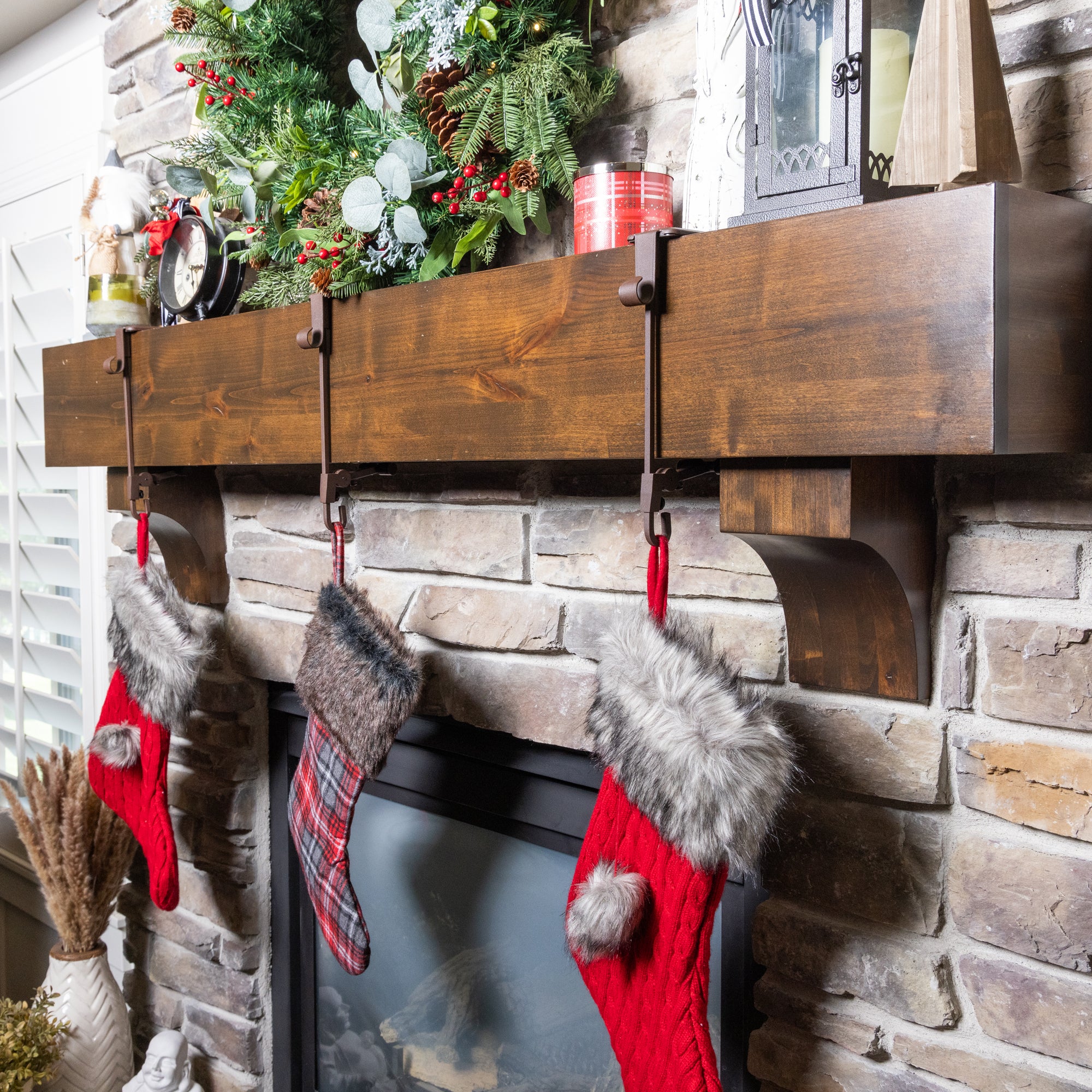 Christmas Stocking Holder & Garland Hook - Christmas World