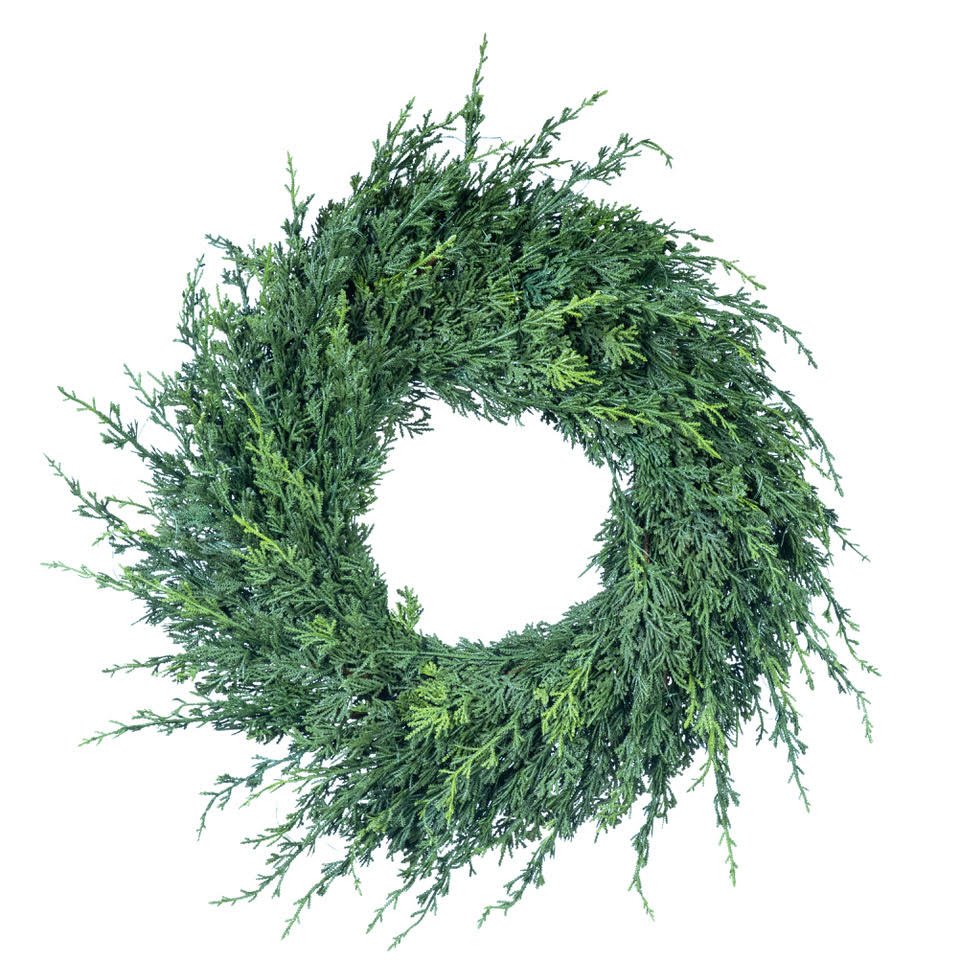 Cedar Pre - Lit LED Wreath - Christmas World