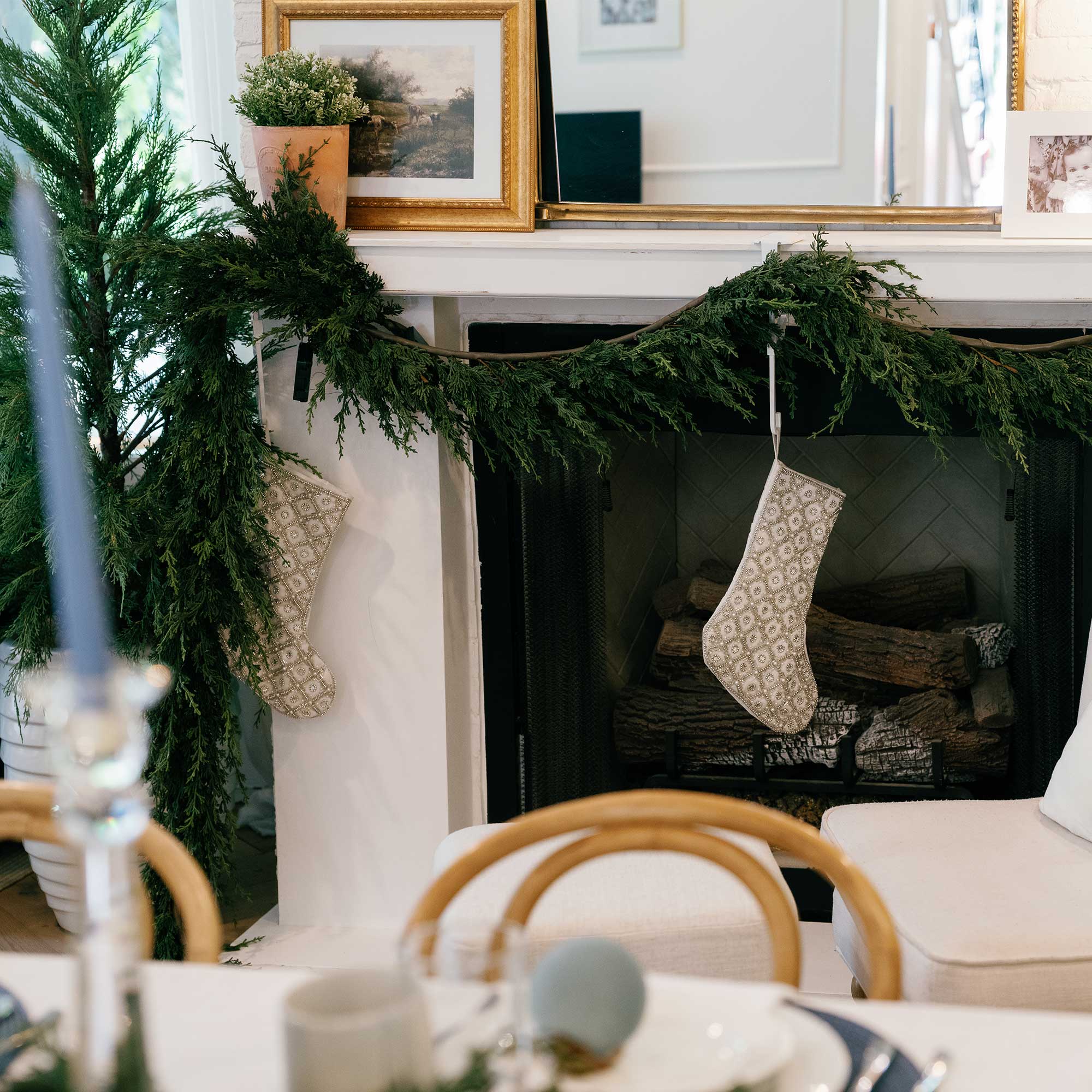 Cedar Pre - Lit LED Garland - Christmas World