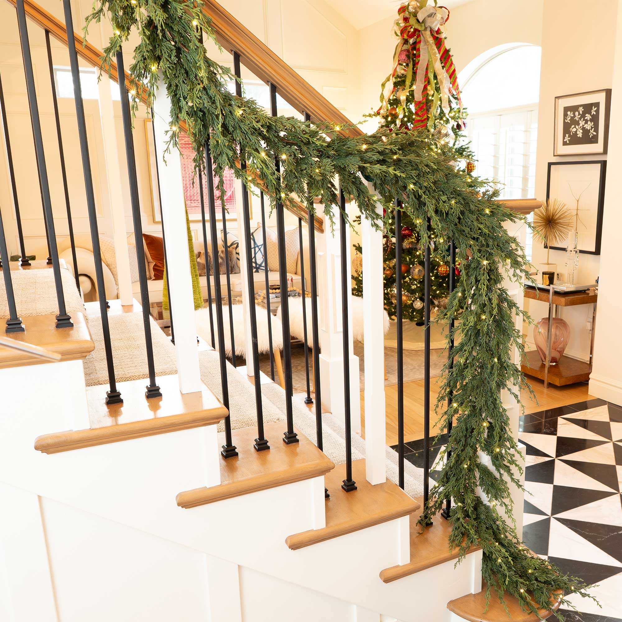 Cedar Pre - Lit LED Garland - Christmas World