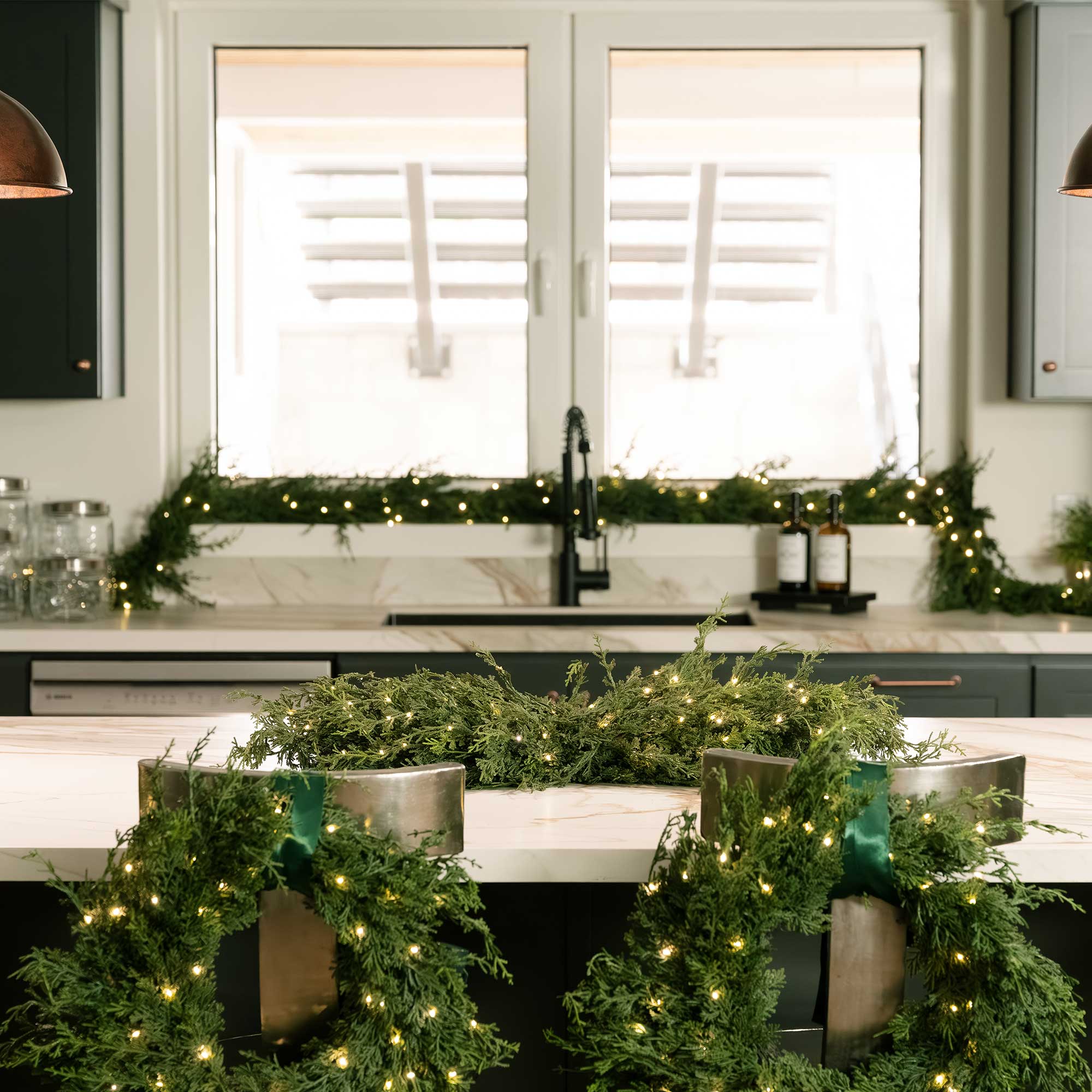 Cedar Pre - Lit LED Garland - Christmas World