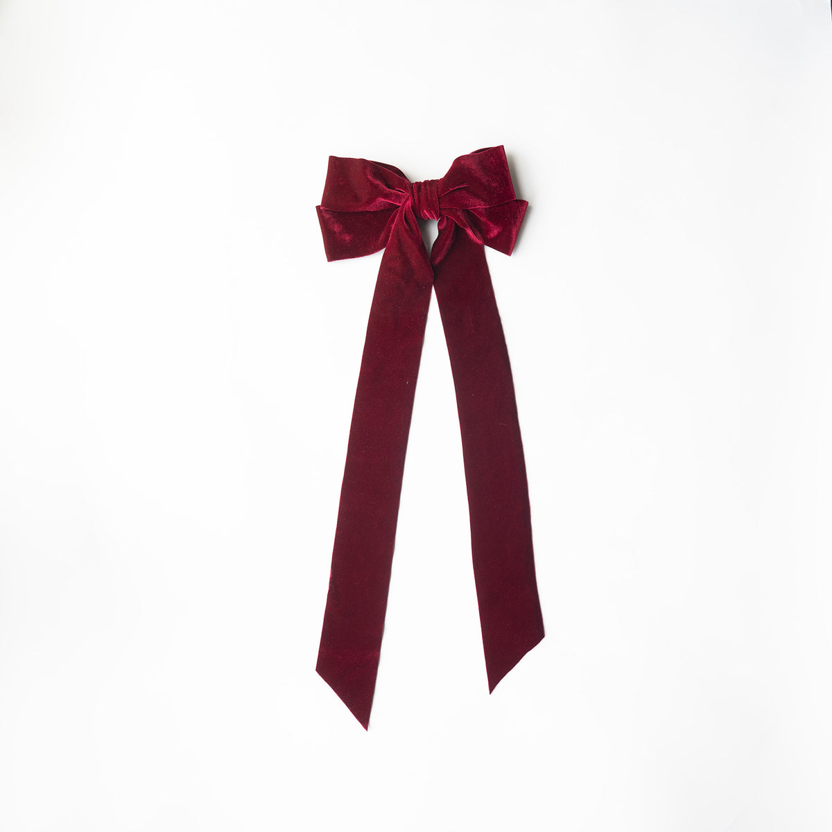 Double-Sided Velvet Clip-On Bow