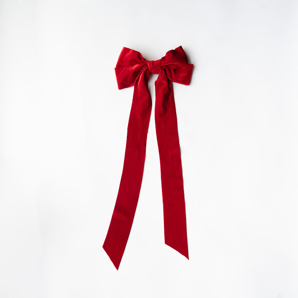 Double-Sided Velvet Clip-On Bow