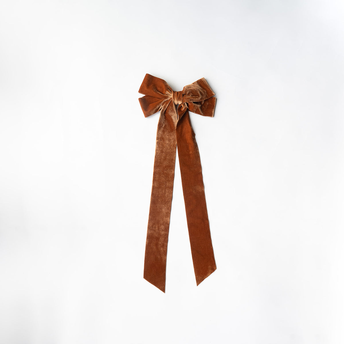 Double-Sided Velvet Clip-On Bow