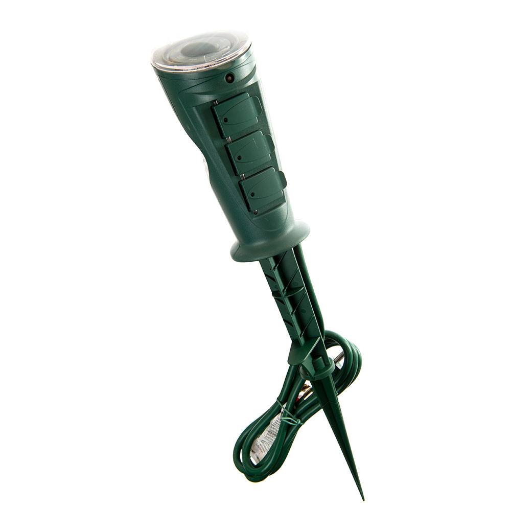 Mechanical Dial Stake With Photocell - Christmas World