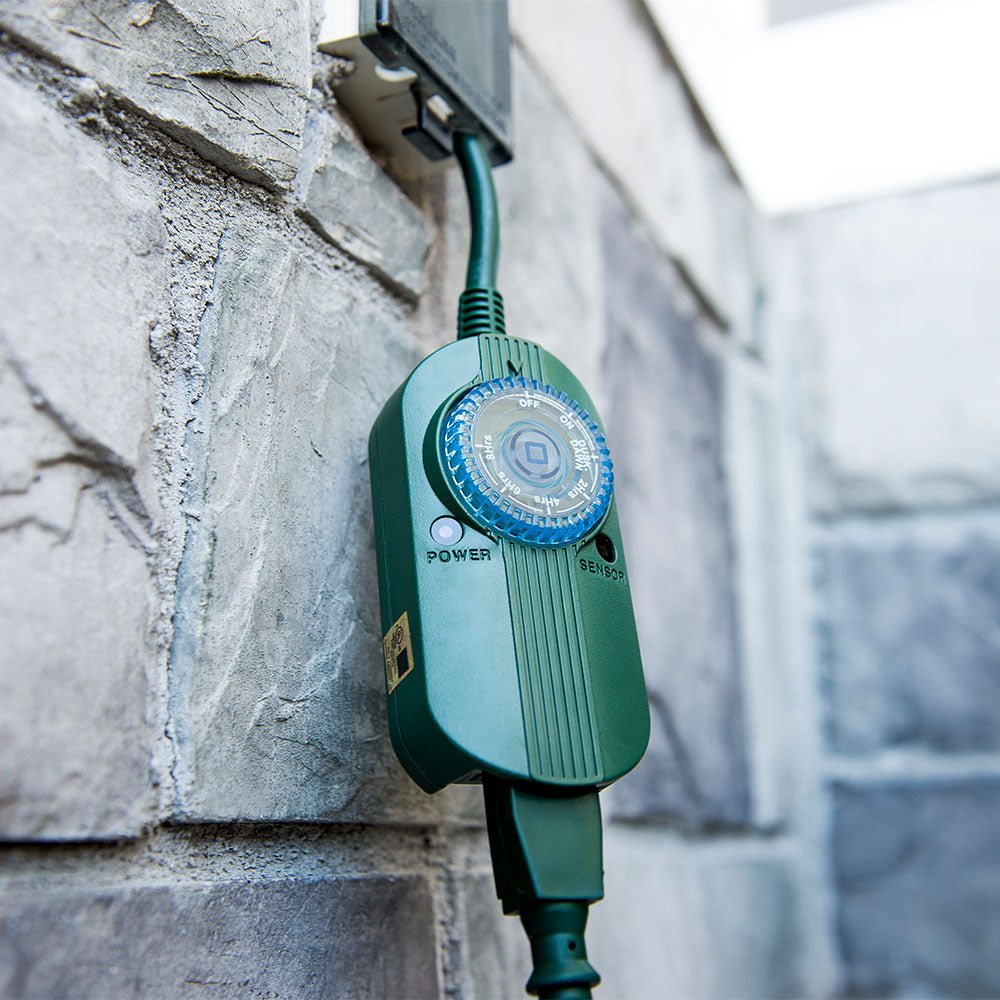 Mechanical Dial Timer With Photocell - Christmas World