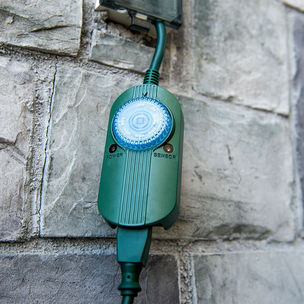 Mechanical Dial Timer With Photocell - Christmas World