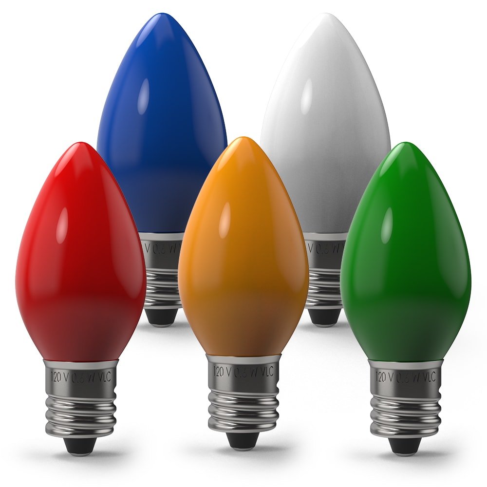 Christmas Ceramic LED Bulbs - Christmas World