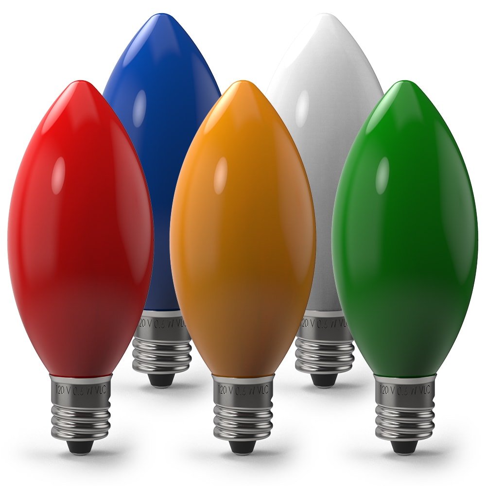 Christmas Ceramic LED Bulbs - Christmas World