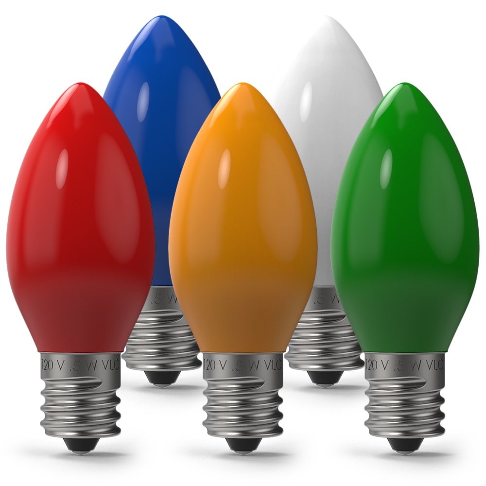 Christmas Ceramic LED Bulbs - Christmas World