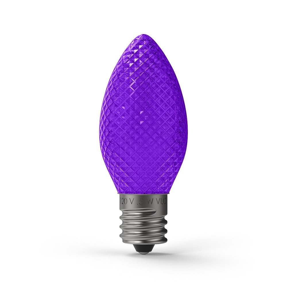 Christmas Faceted LED Bulbs (Box of 25) - Christmas World