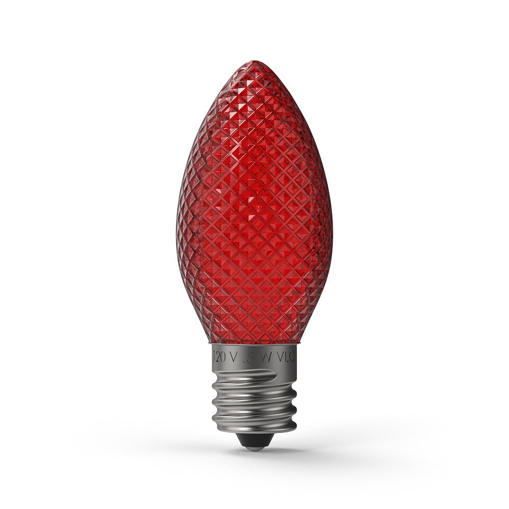 Christmas Faceted LED Bulbs (Box of 25) - Christmas World