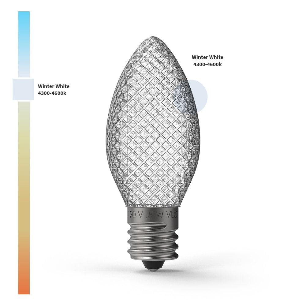 Christmas Faceted LED Bulbs (Box of 25) - Christmas World