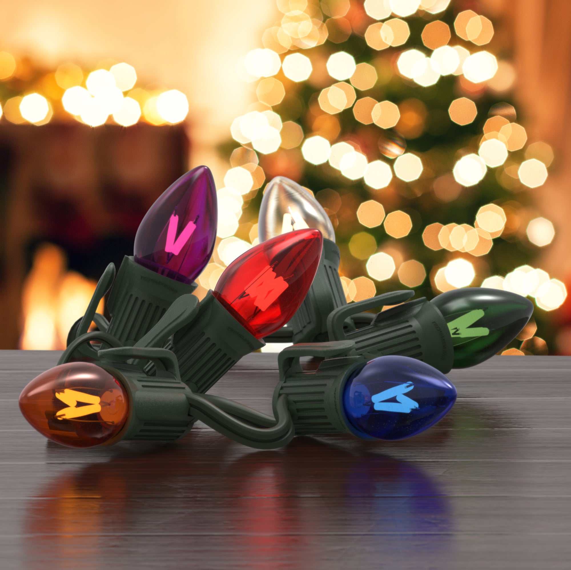 C7 Retro Filament LED Bulbs - Christmas World