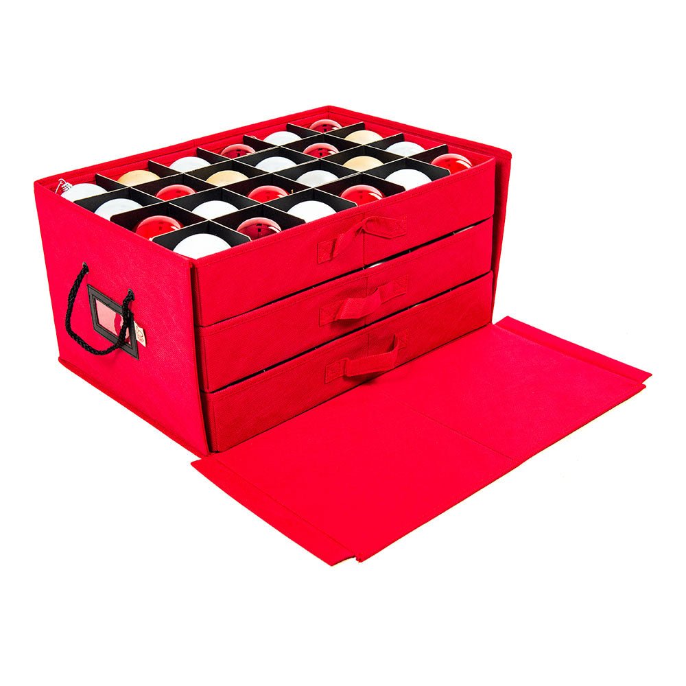 Ornament Storage Box with 3 Trays - Christmas World