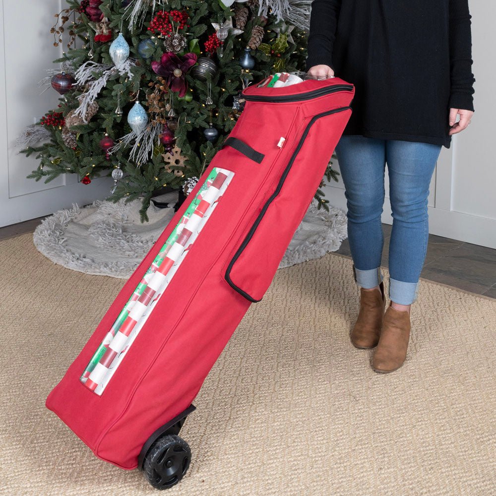Rolling Wrapping Paper Storage Bag - Christmas World
