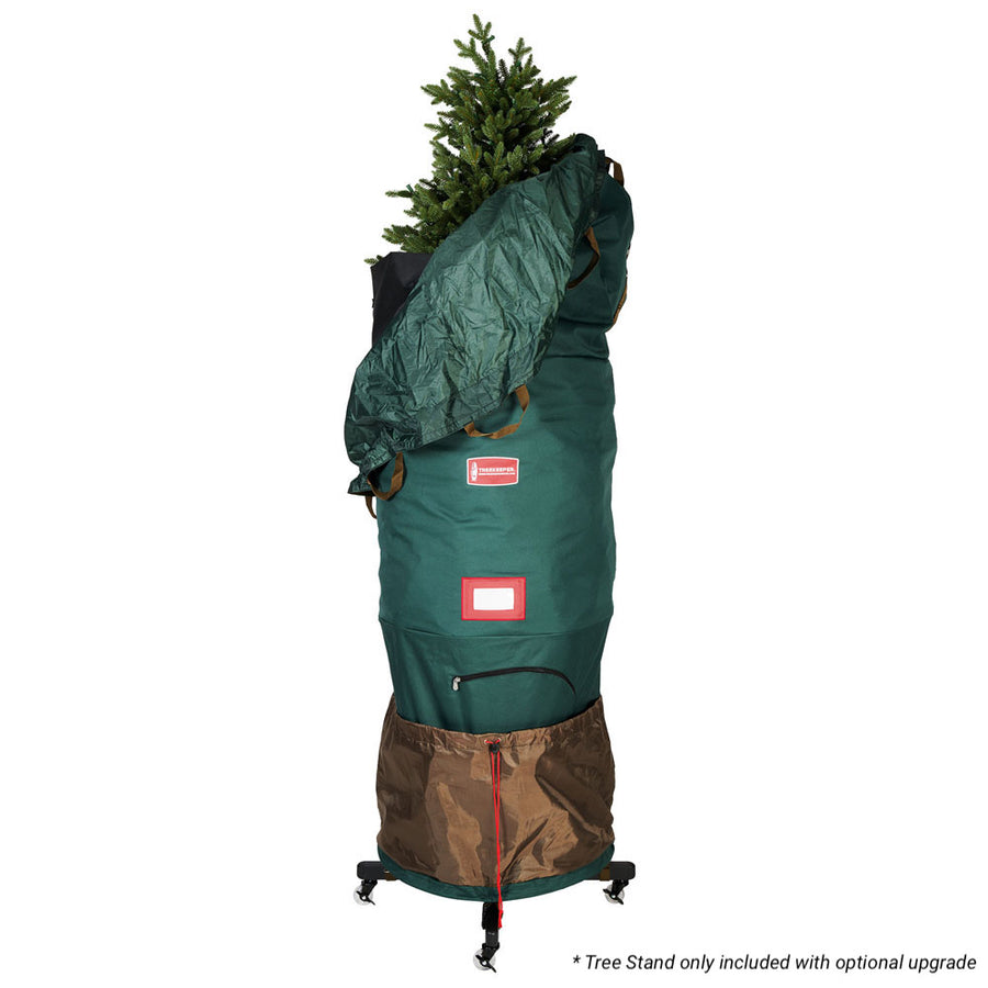 Tree wrapped in Upright Christmas Tree Storage Bag | Christmas World