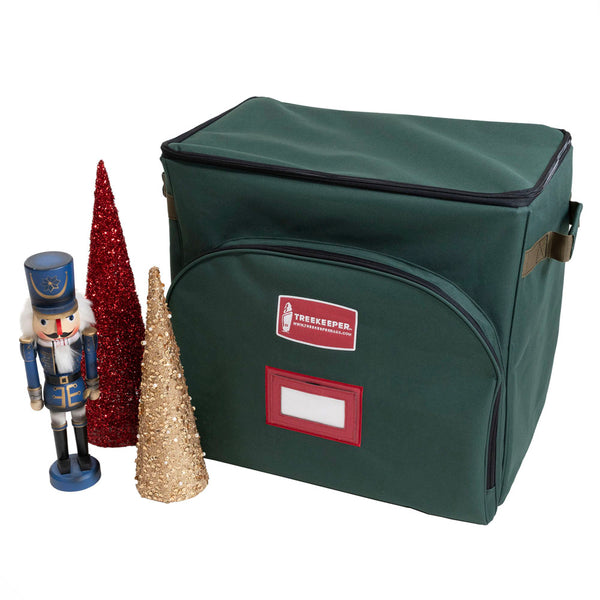 Premium Holiday Nutcracker And Figurine Collectible Storage Box - Adjustable Dividers, Holds 9-16-inch Tall Items