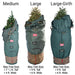 Three different sized trees wrapped in Upright Christmas Tree Storage Bags Thumbnail | Christmas World